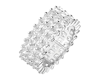 Stříbrný prsten se zirkony - Eternity