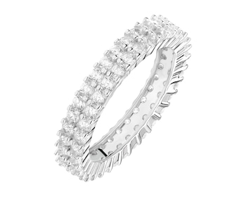 Stříbrný prsten se zirkony - Eternity