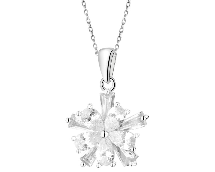 Zawieszka srebrna z cyrkoniami