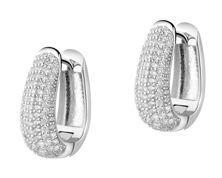 Kolczyki srebrne z cyrkoniami