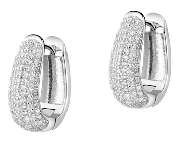 Kolczyki srebrne z cyrkoniami