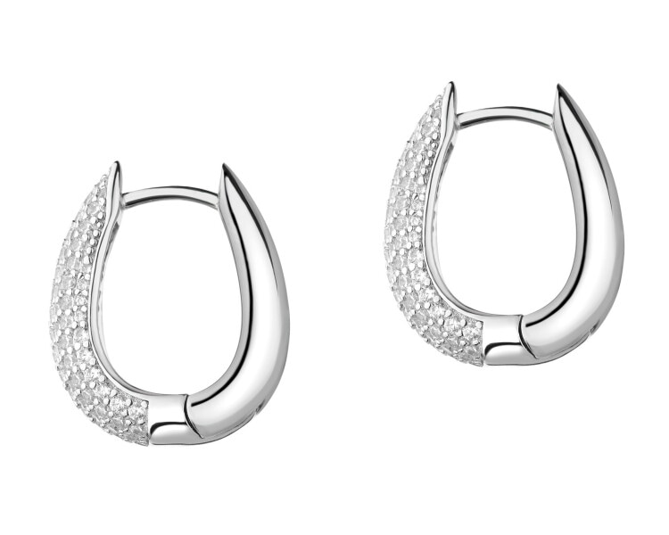 Kolczyki srebrne z cyrkoniami