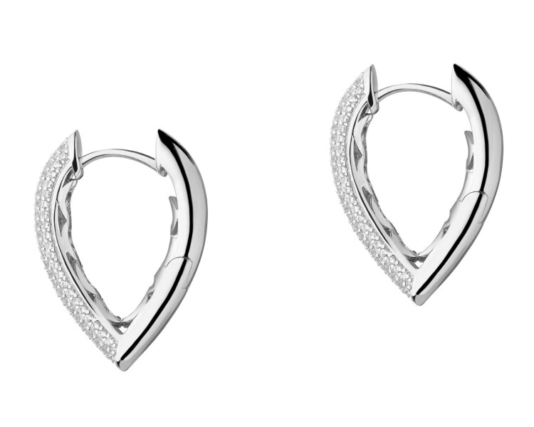Kolczyki srebrne z cyrkoniami