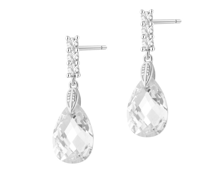 Kolczyki srebrne z cyrkoniami