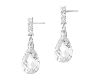 Kolczyki srebrne z cyrkoniami