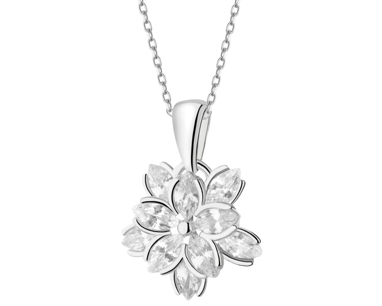 Zawieszka srebrna z cyrkoniami