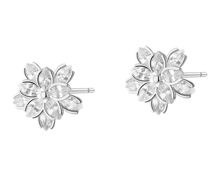 Kolczyki srebrne z cyrkoniami