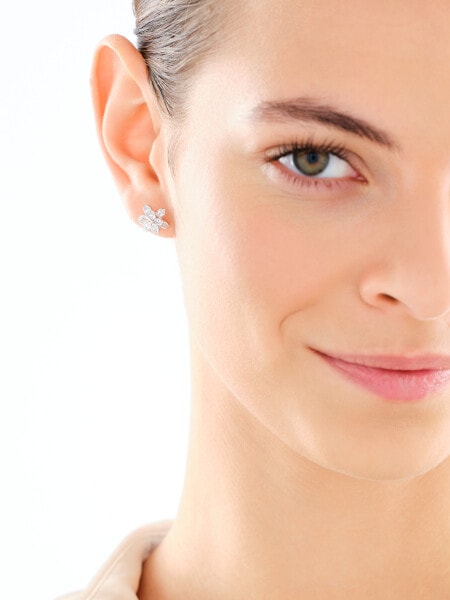 Kolczyki srebrne z cyrkoniami