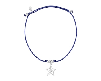 Náramek se stříbrnými prvky - hvězda