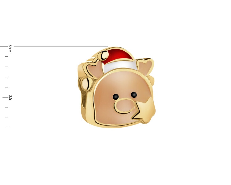 Gold-Plated Silver Beads For Kids Pendant