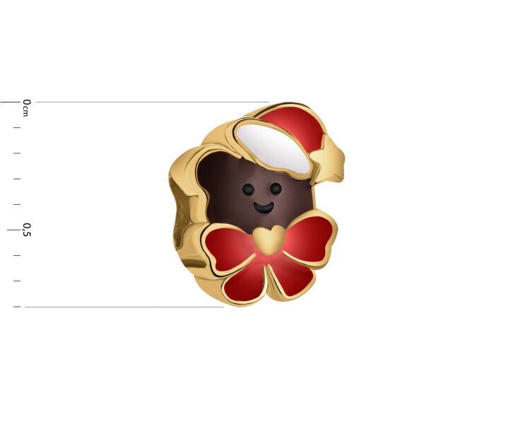 Gold-Plated Silver Beads For Kids Pendant