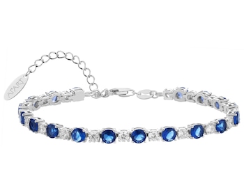 Stříbrný náramek se zirkony