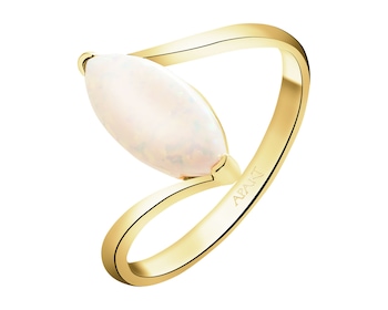 Zlatý prsten s opalitem