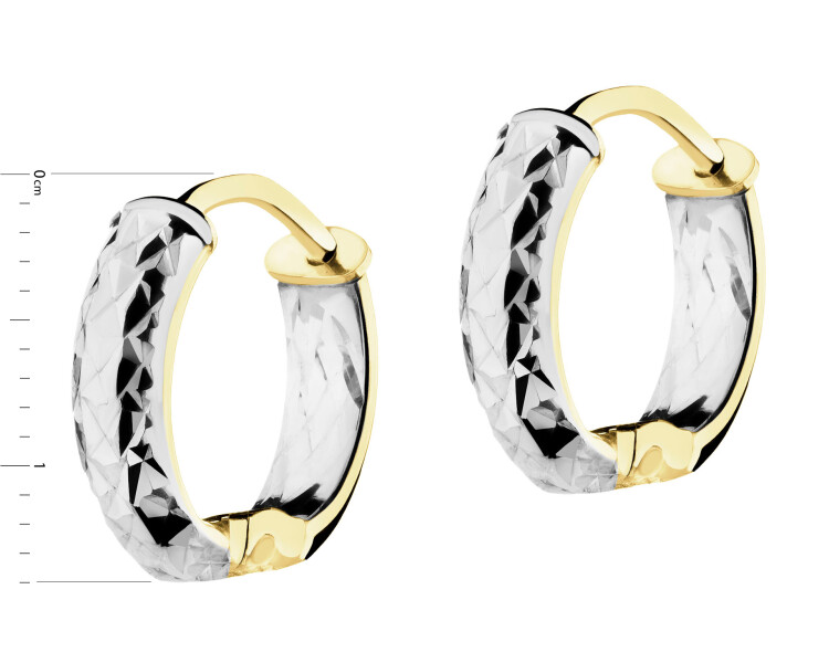 Złote kolczyki - koła