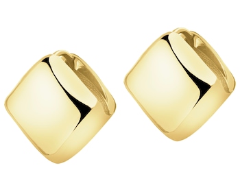 Złote kolczyki - kwadraty