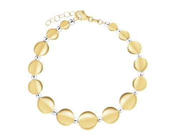 Zlatý náramek - kuličky