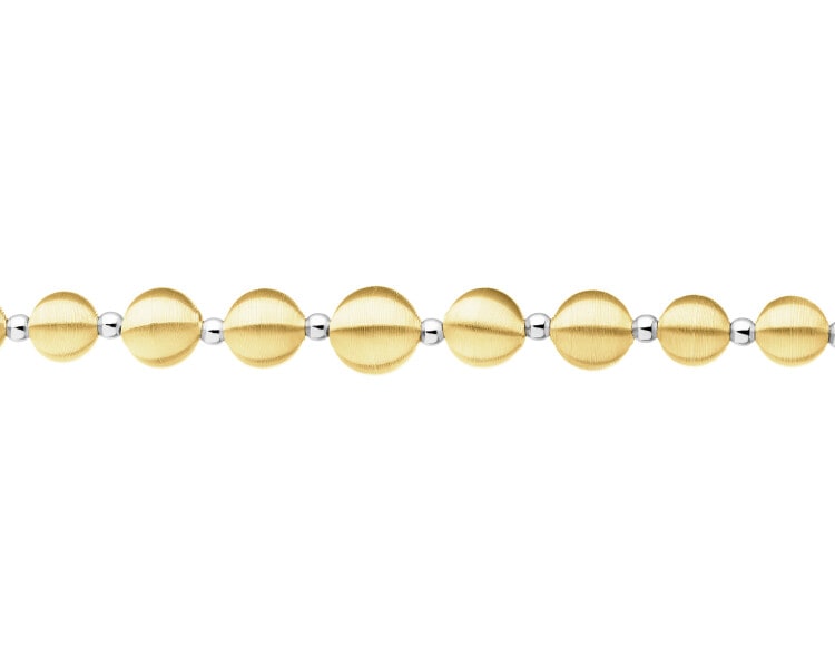 Złota bransoletka - kulki