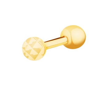 Zlatý piercing do ucha