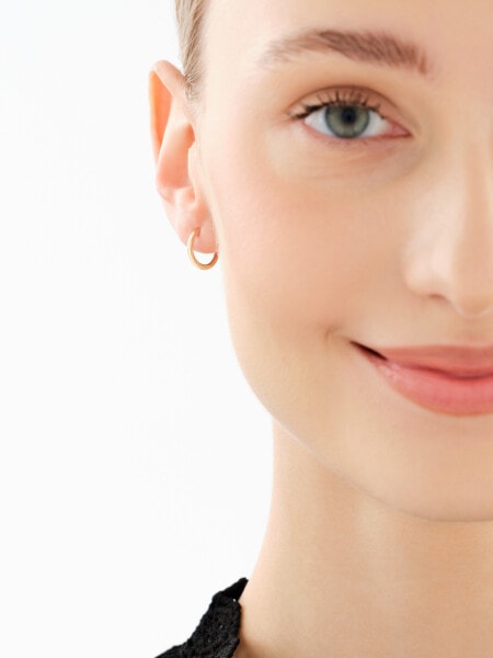 Złote kolczyki - koła