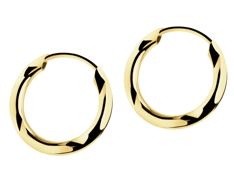 Złote kolczyki - koła