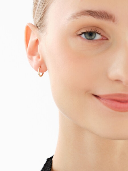 Złote kolczyki - koła