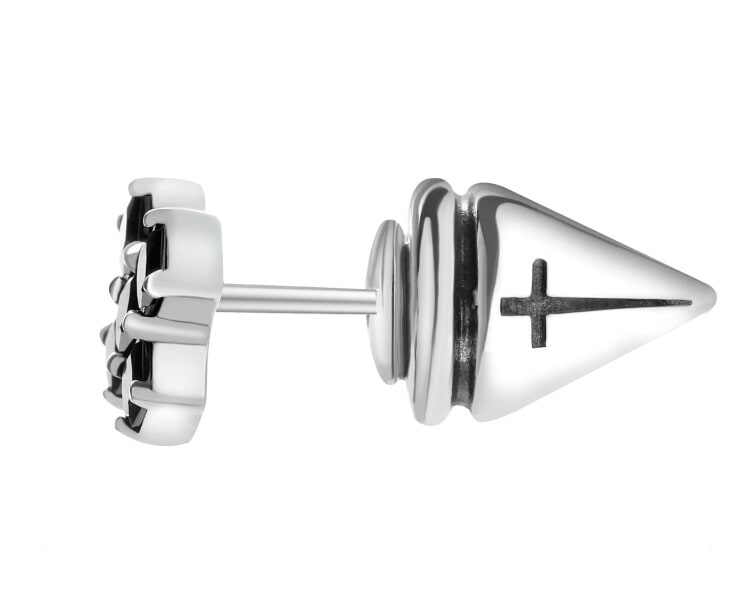 Kolczyk srebrny z cyrkoniami