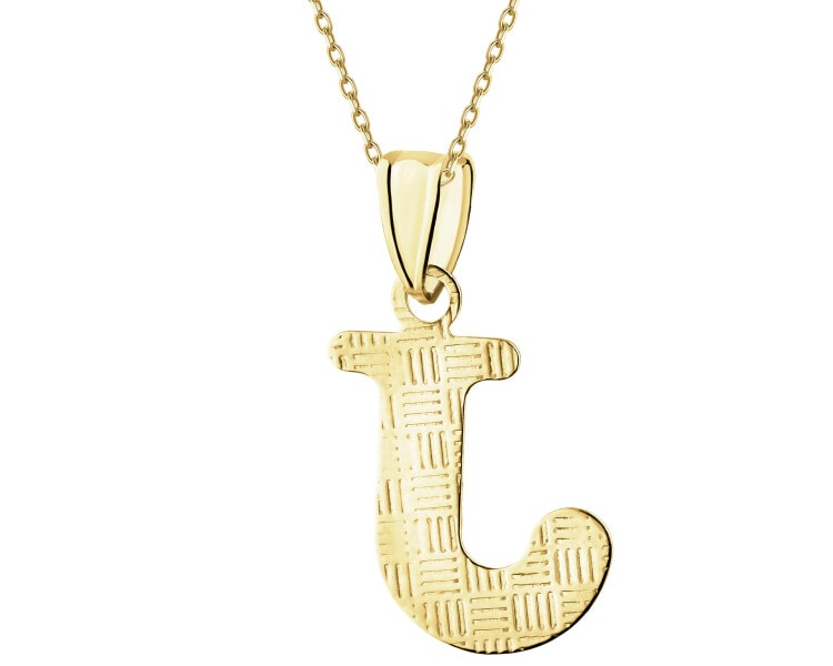 Złota zaawieszka - litera J