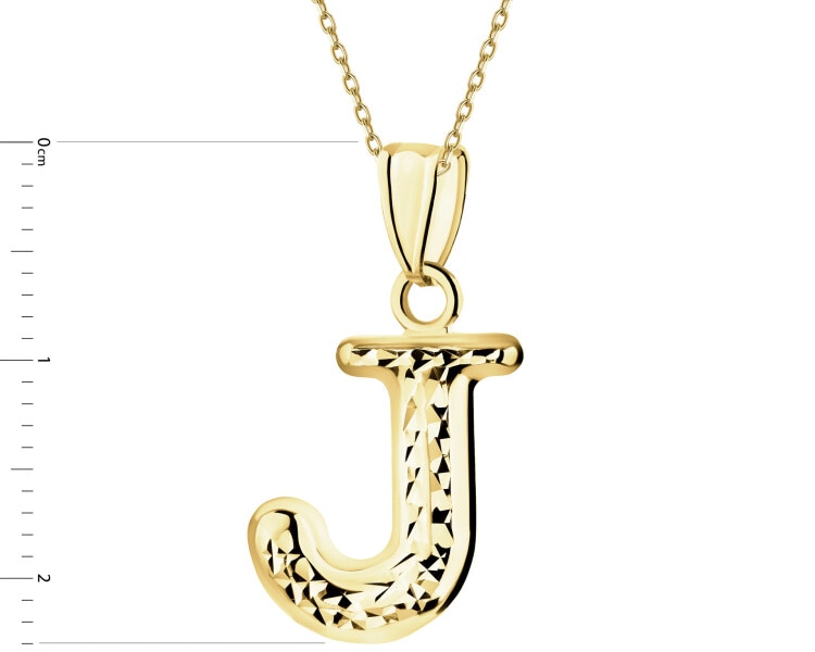 Zlatý přívěsek - písmeno J