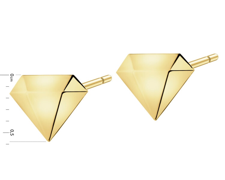 Zlaté náušnice - diamanty