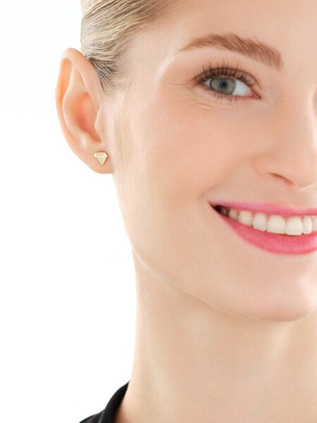 Zlaté náušnice - diamanty