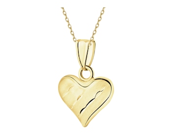 Zlatý přívěsek - srdce