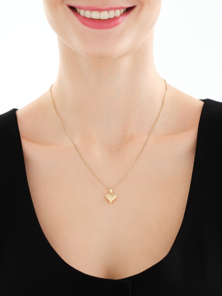 Złota zawieszka - serce