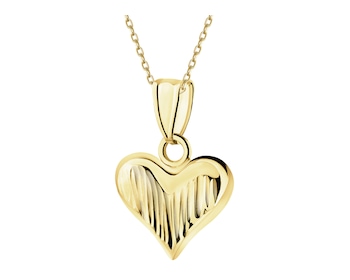 Zlatý přívěsek - srdce