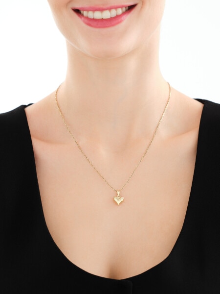 Złota zawieszka - serce