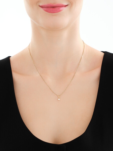 Zlatý přívěsek - květ