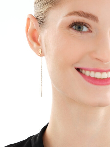 Zlaté náušnice - mořské koníky