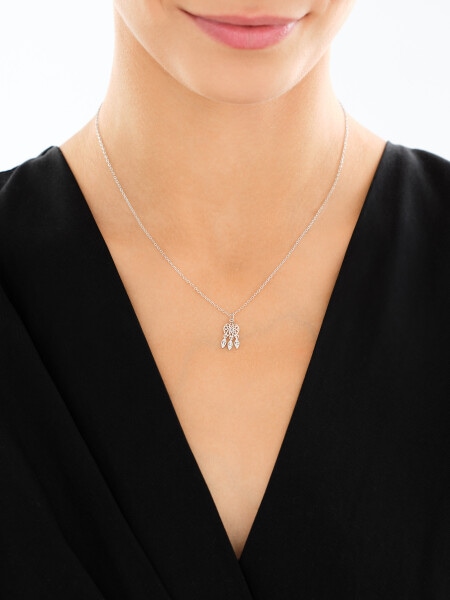 Naszyjnik srebrny - łapacz snów