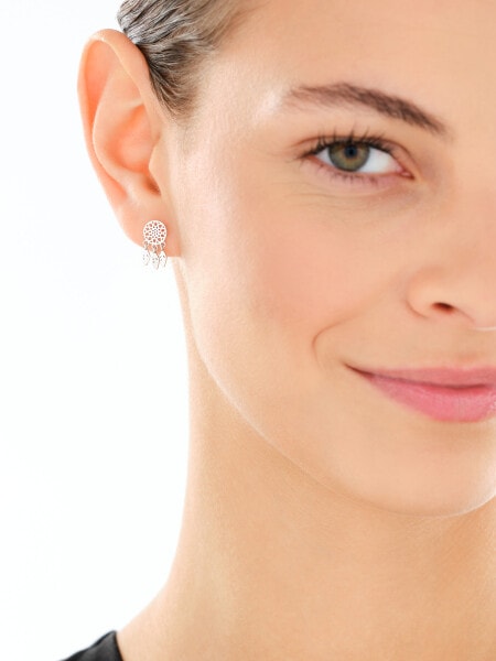 Kolczyki srebrne - łapacze snów