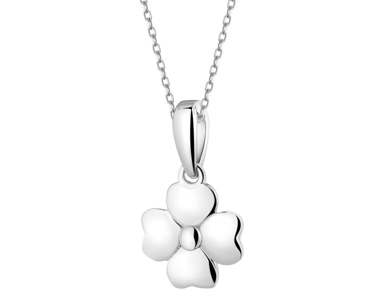 Zawieszka srebrna - koniczyna