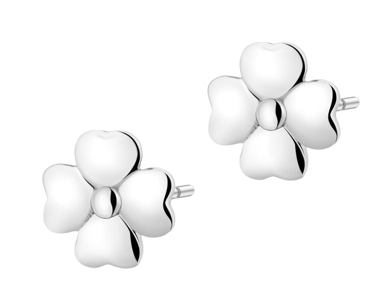 Kolczyki srebrne - koniczyny