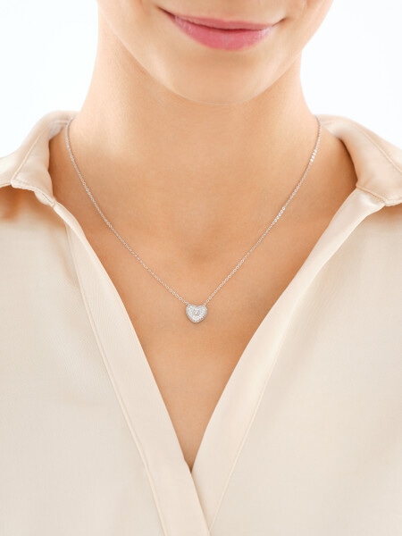 Naszyjnik srebrny - serce