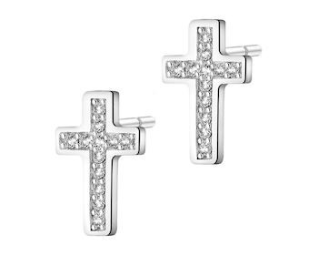 Stříbrné náušnice - kříže