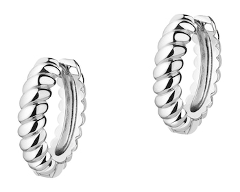 Stříbrné náušnice - kroužky