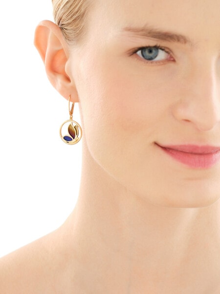 Kolczyki ze srebra i tytanu - motyle