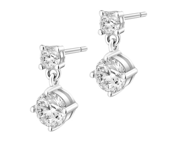 Stříbrné náušnice se zirkony