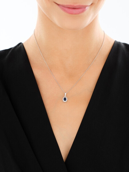 Zawieszka srebrna z cyrkoniami