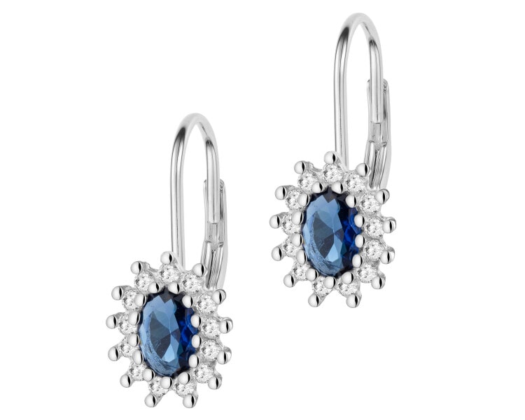 Kolczyki srebrne z cyrkoniami