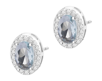 Stříbrné náušnice se zirkony