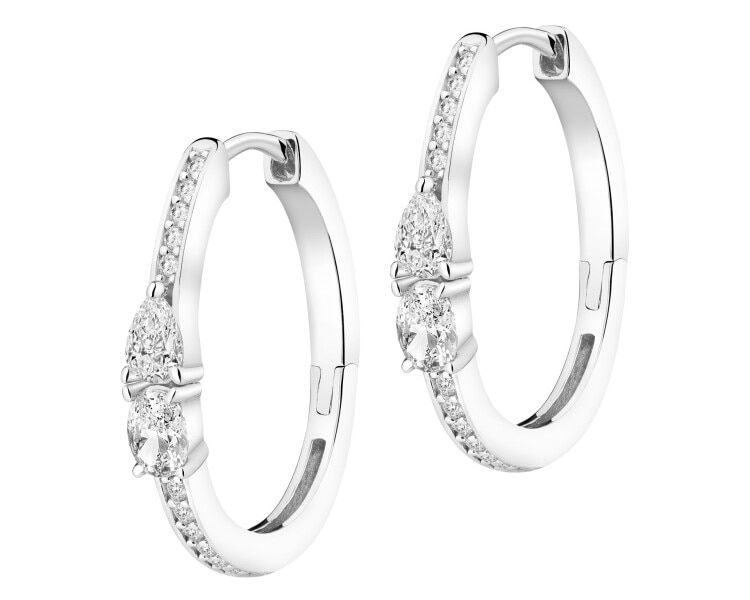 Kolczyki srebrne z cyrkoniami