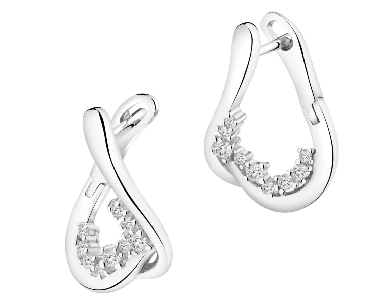 Kolczyki srebrne z cyrkonami